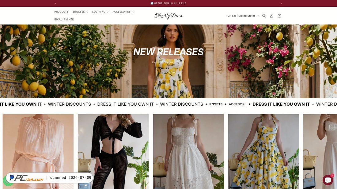 Screenshot of ohmydress.ro