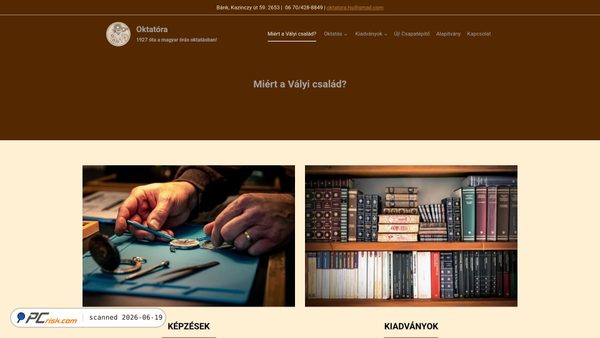 oktatora.hu screenshot
