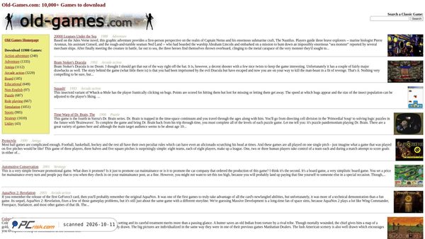 Screenshot di old-games.com