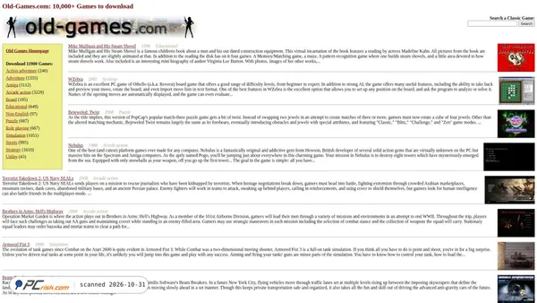 Screenshot di old-games.com