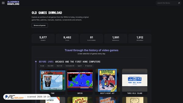 oldgamesdownload.com Screenshot