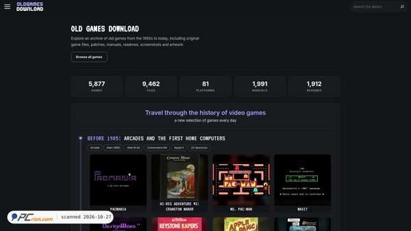 Captura de oldgamesdownload.com