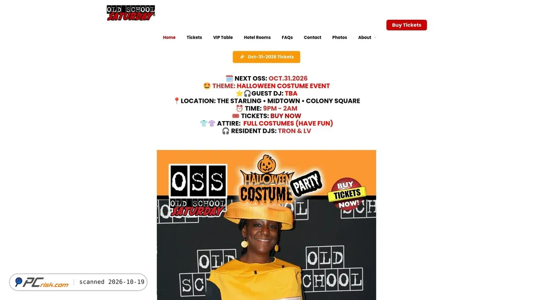 Screenshot von oldschoolsaturday.com