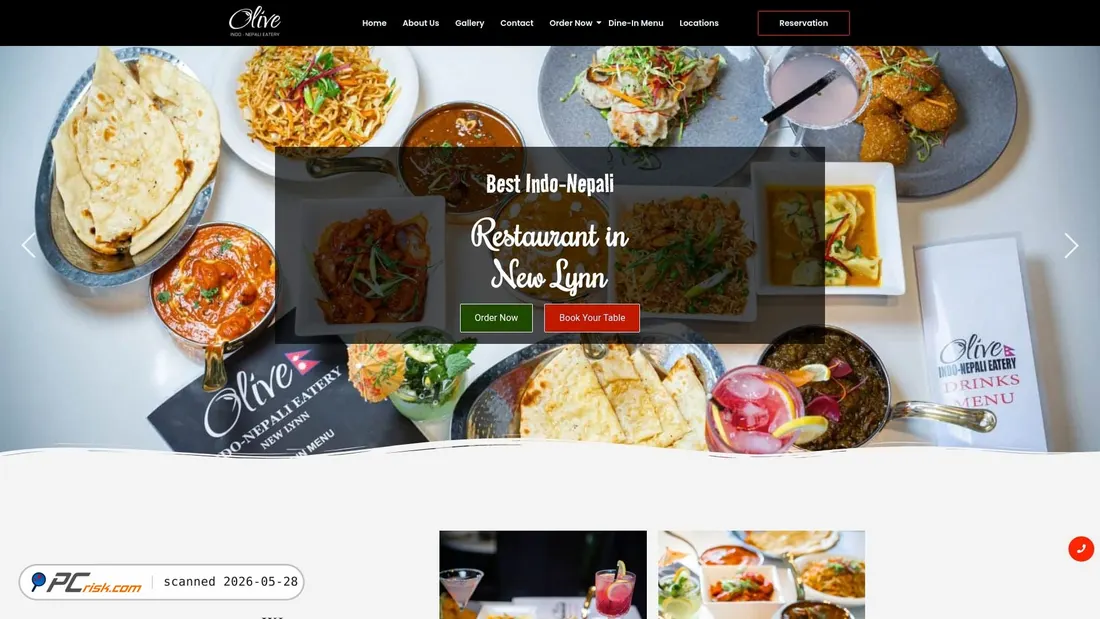 Screenshot of oliveeatery.co.nz