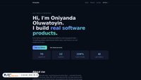 Zrzut ekranu oluwatoyindev-tech.github.io