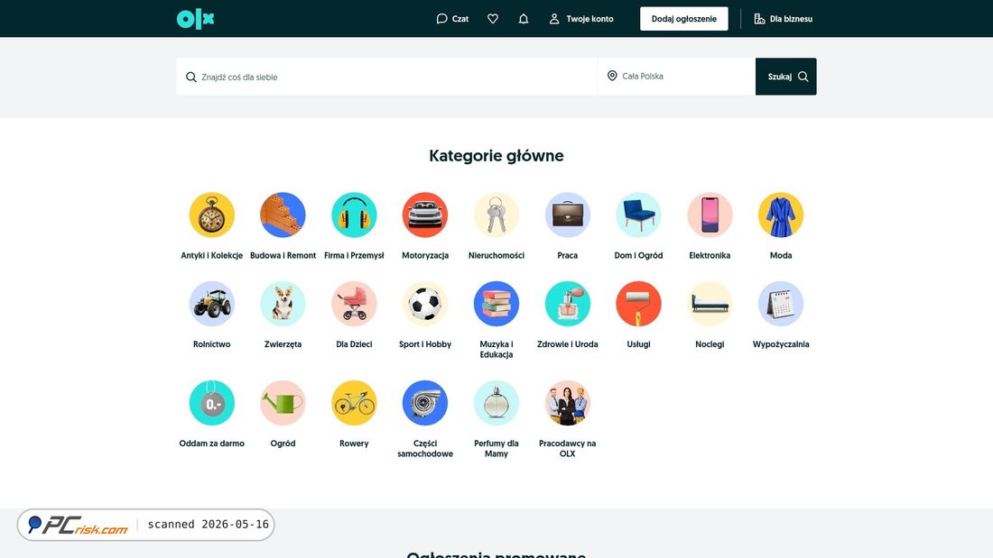 Screenshot of olx.pl