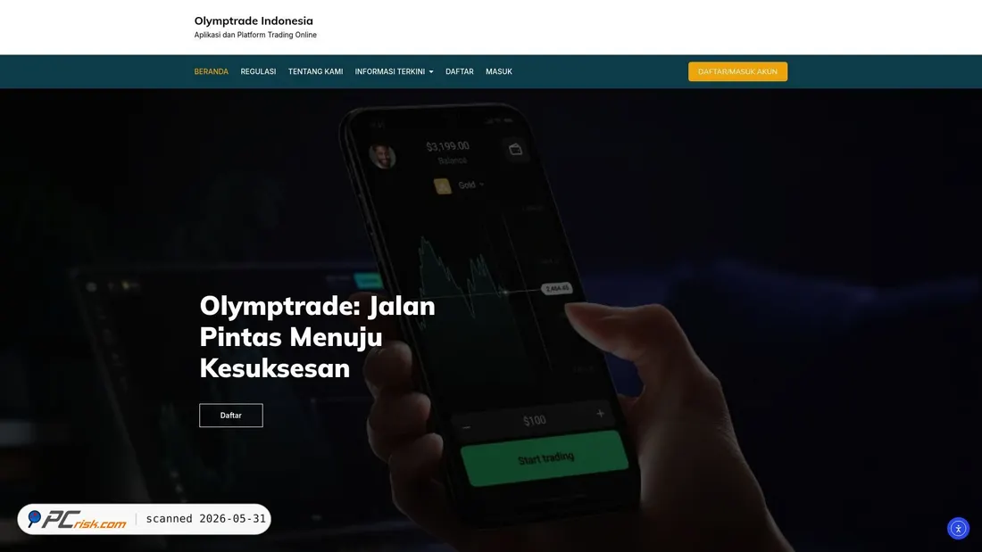 Screenshot of olymptrade-hid.id