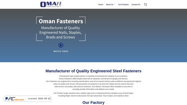 Captura de omanfasteners.com