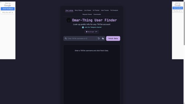 Screenshot van omar-thing.site