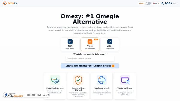 Zrzut ekranu omezy.io