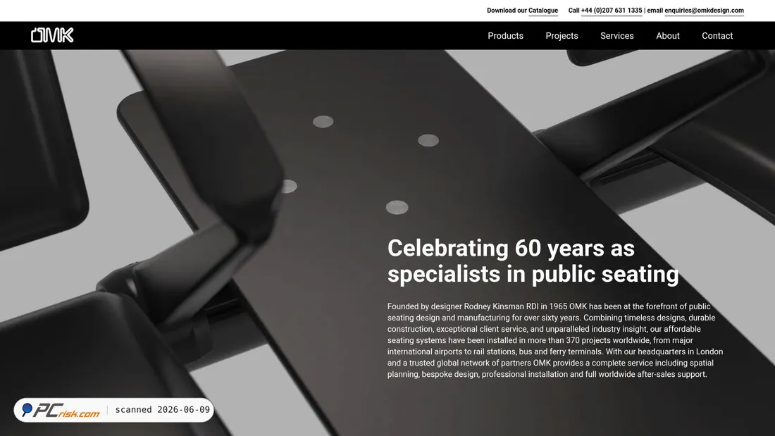 Screenshot di omkdesign.com