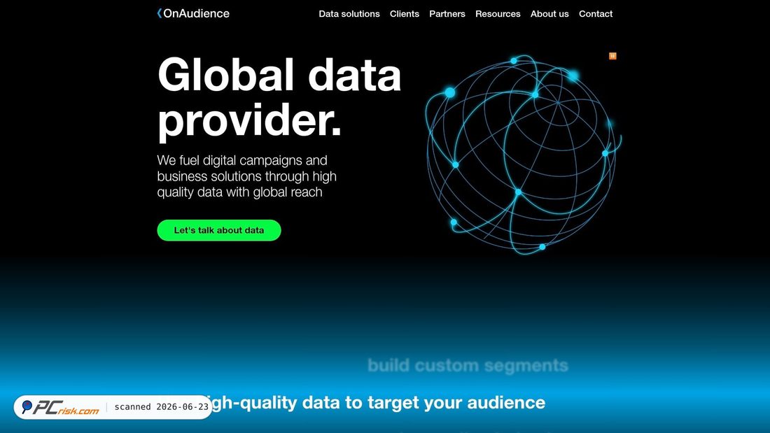 Screenshot di onaudience.com