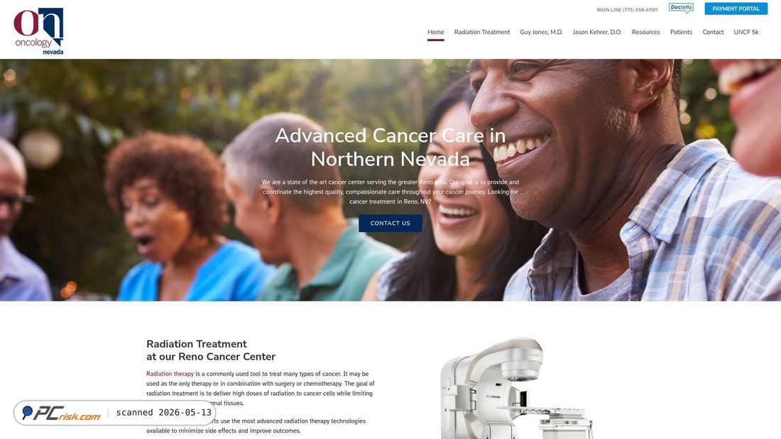 Screenshot von oncologynevada.com