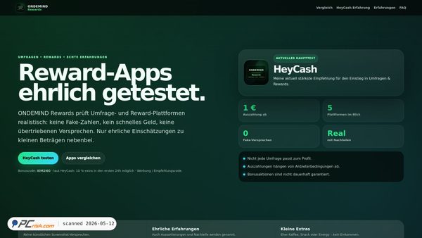 ondemind-rewards.de screenshot
