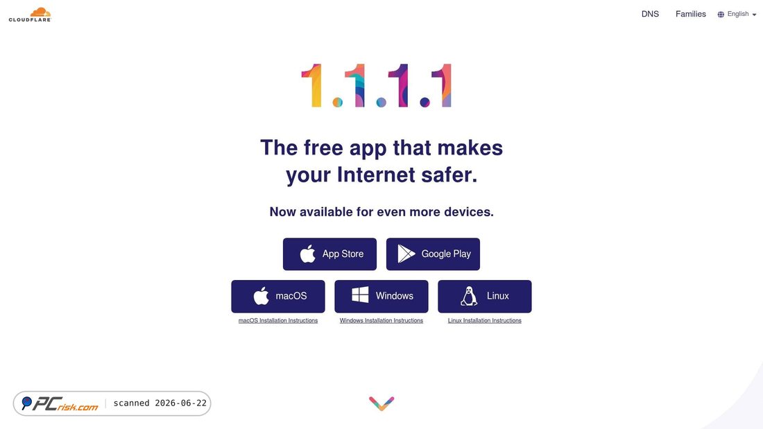 Screenshot of one.one.one.one