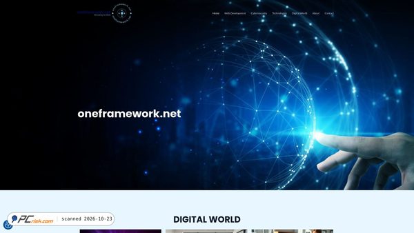 Captura de oneframework.net