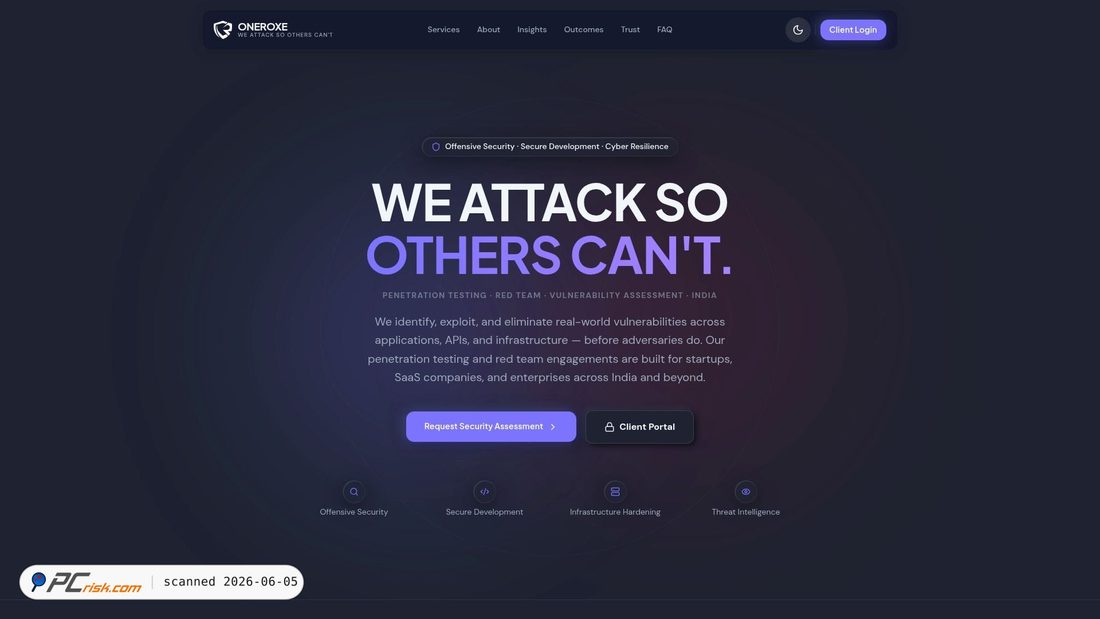Screenshot of oneroxe.com