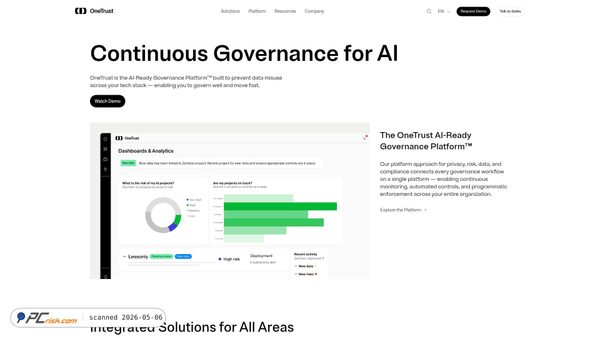 Screenshot di onetrust.com