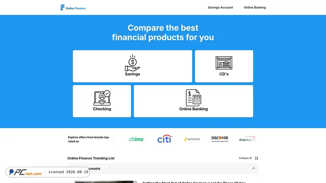 Screenshot of onlinefinance.net