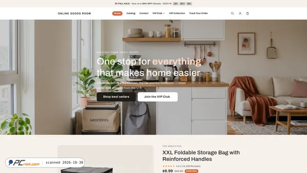 Captura de onlinegoodsroom.com