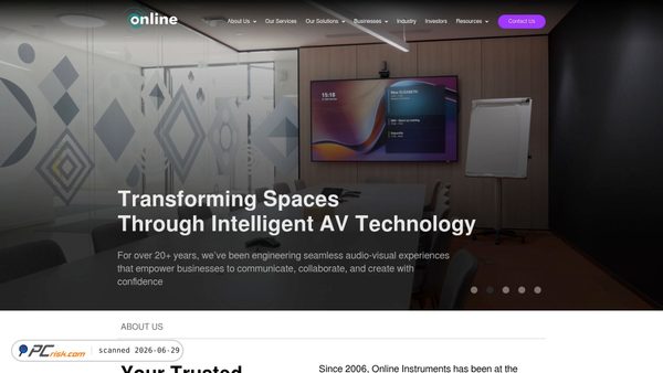 onlineinstruments.com screenshot