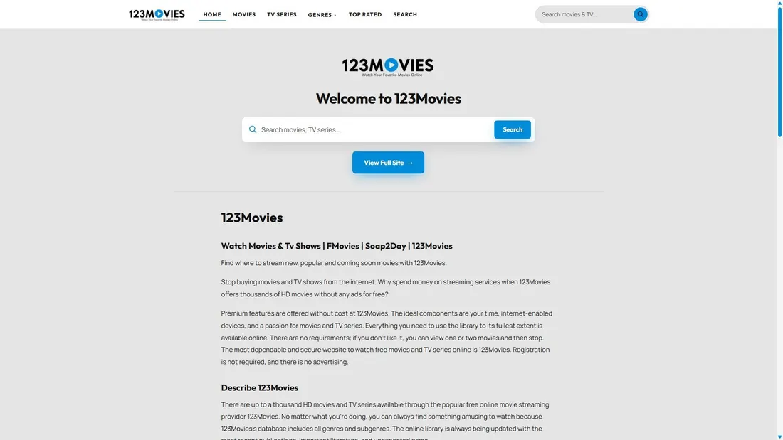 Screenshot von onlinemovieshub.net