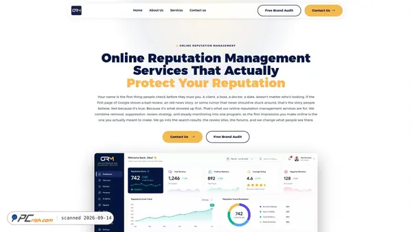 Screenshot di onlinereputationmanagementservices.us