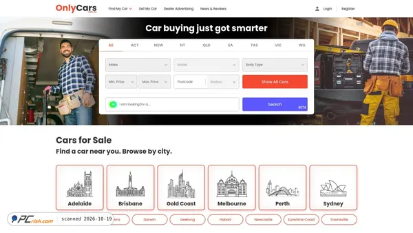 onlycars.com.au Screenshot