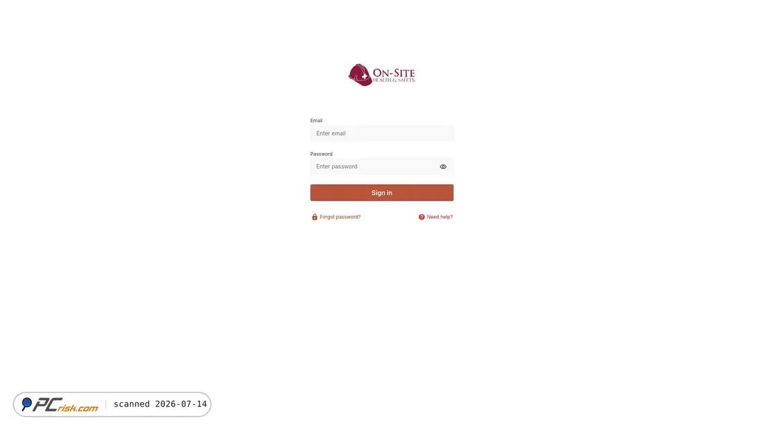 Screenshot of onsitehealthandsafety.origin.one