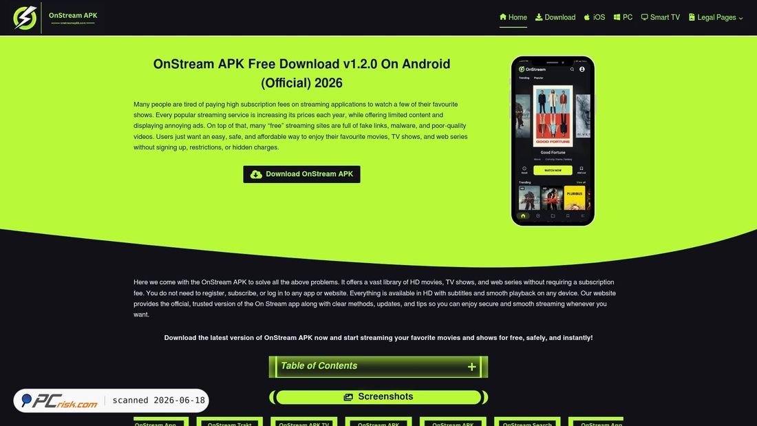 Screenshot of onstreamapkk.com