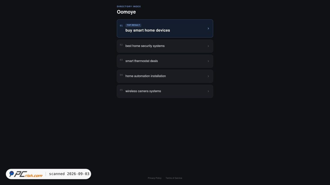 Screenshot of oomoye.info