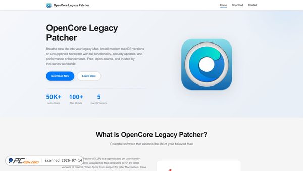opencorelegacypatcher.dev screenshot
