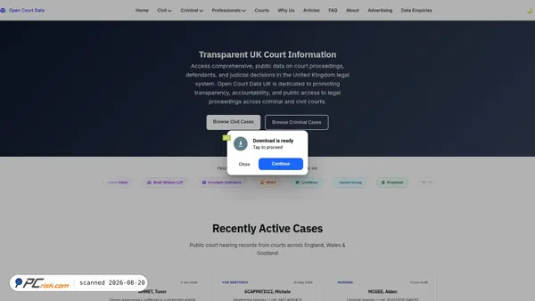 opencourtdata.uk screenshot