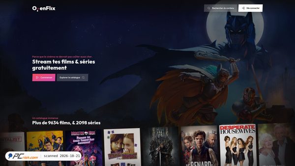 Captura de ecrã de openflix.pro
