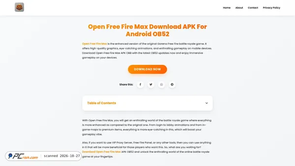 openfreefiremax.com screenshot