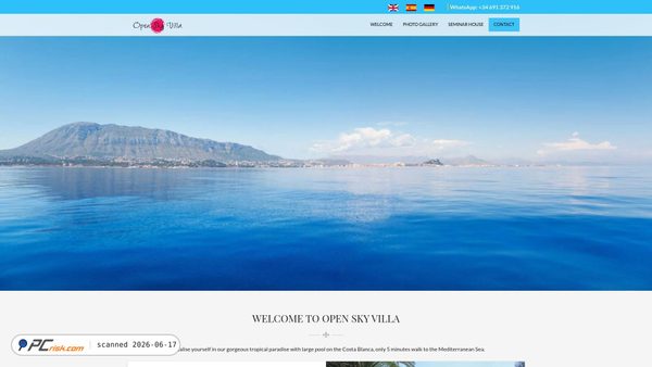 openskyvilla.com screenshot