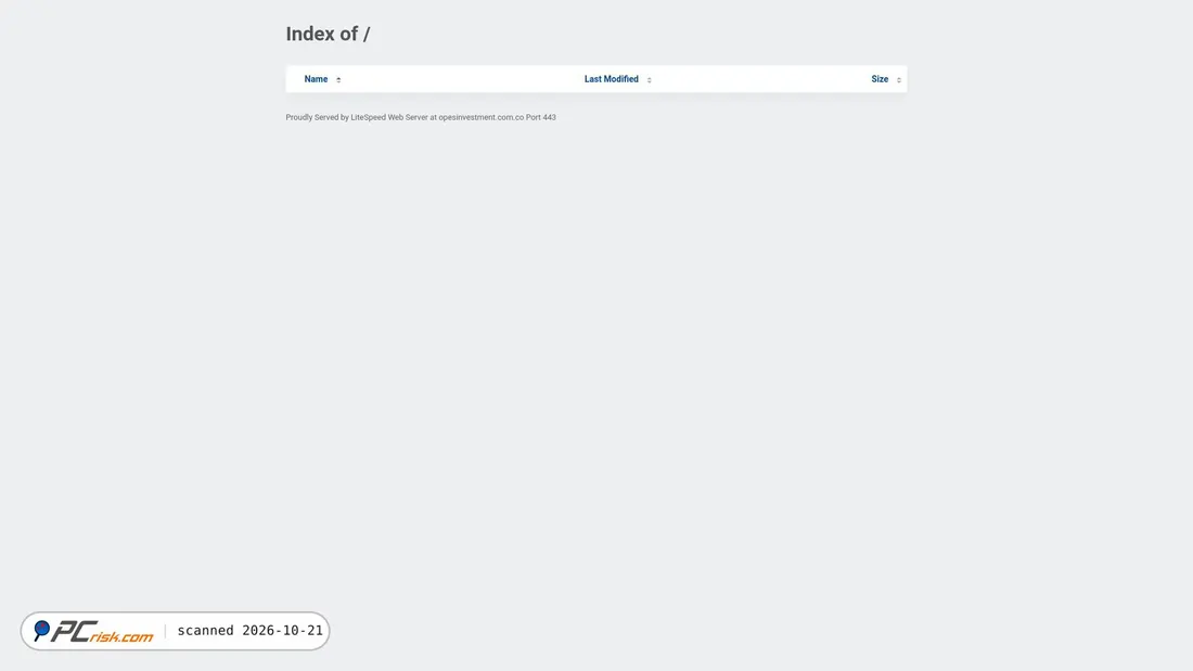 Screenshot di opesinvestment.com.co