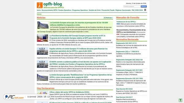 Captura de ecrã de opfh-blog.blogspot.com