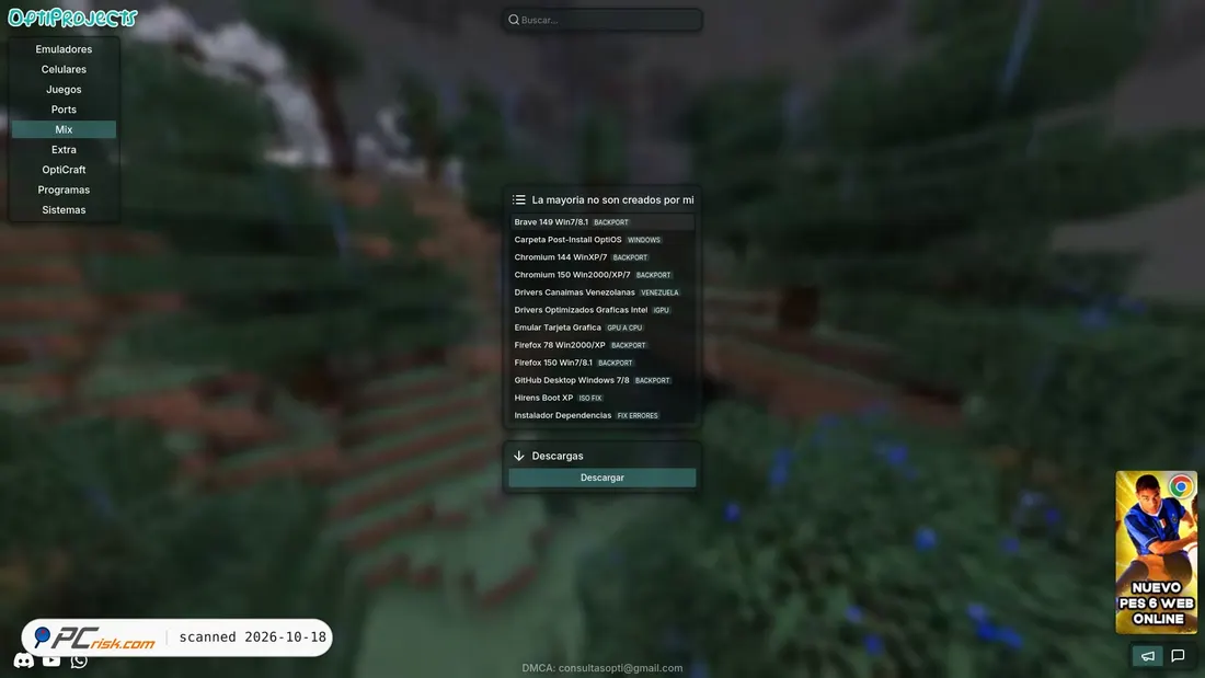 Captura de ecrã de optijuegos.net