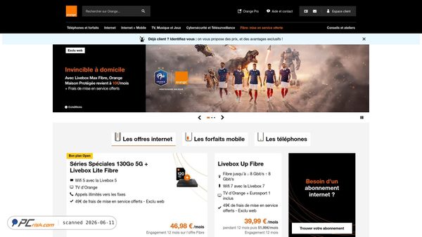 orange.fr screenshot