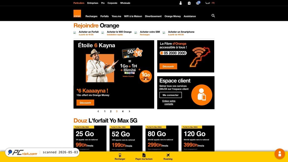 Screenshot of orange.ma