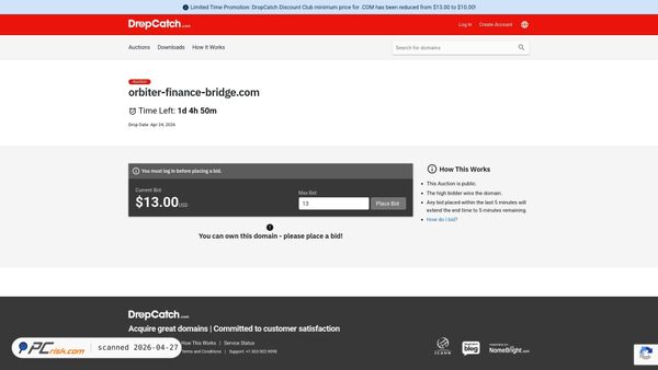 Screenshot di orbiter-finance-bridge.com