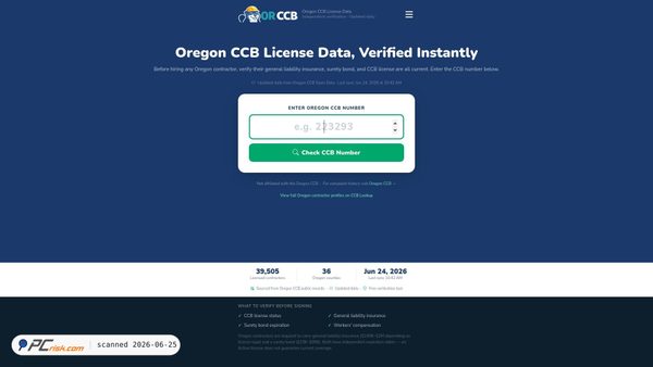 orccb.org screenshot