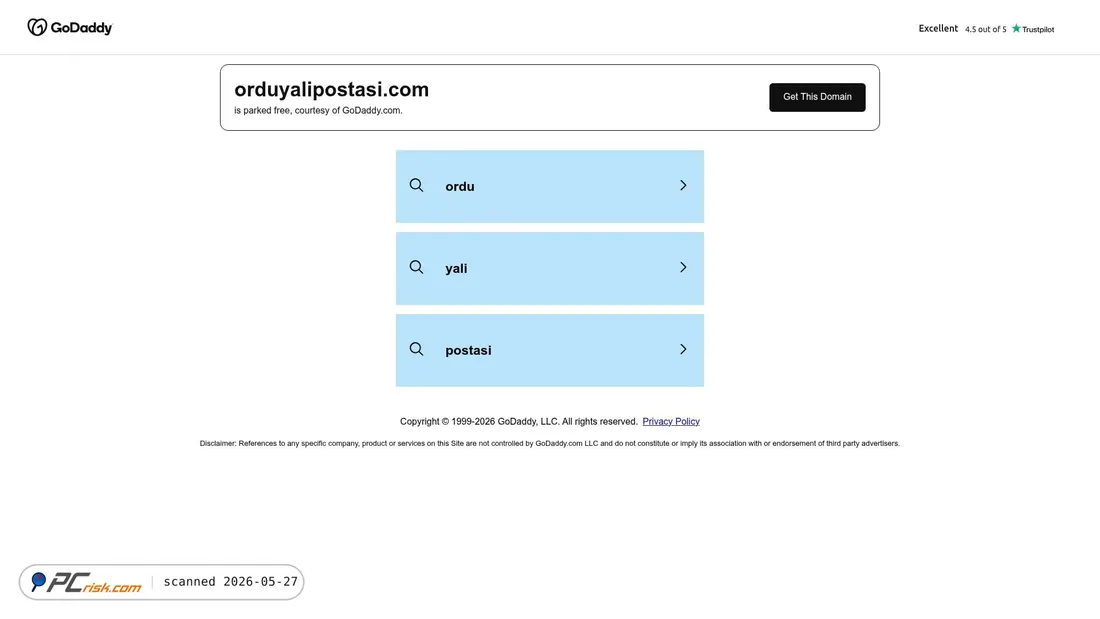 Screenshot of orduyalipostasi.com