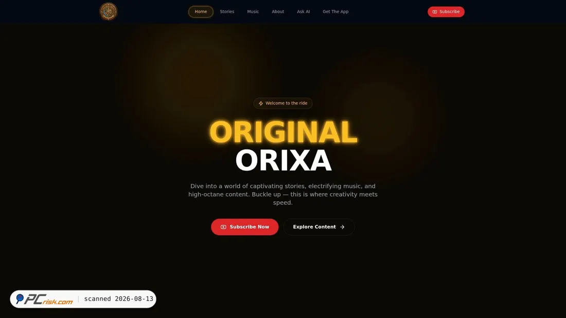 Screenshot of orginalorixa-x6.base44.app