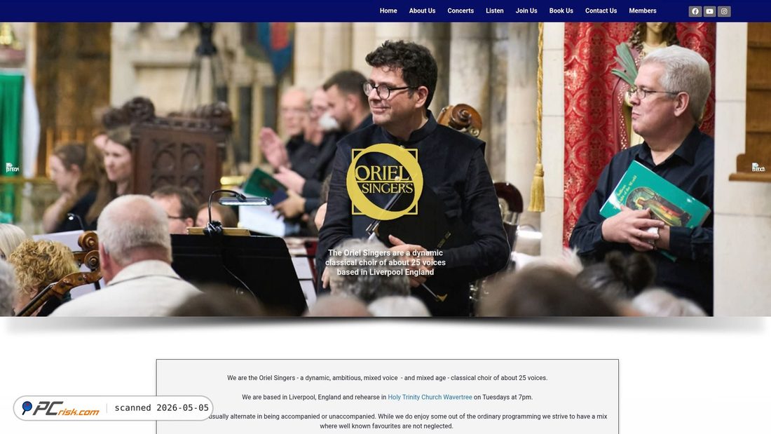 Screenshot di orielsingers.org