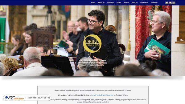 orielsingers.org screenshot