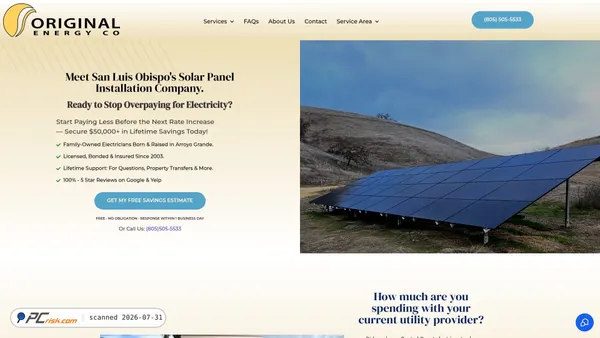 originalenergyco.com screenshot