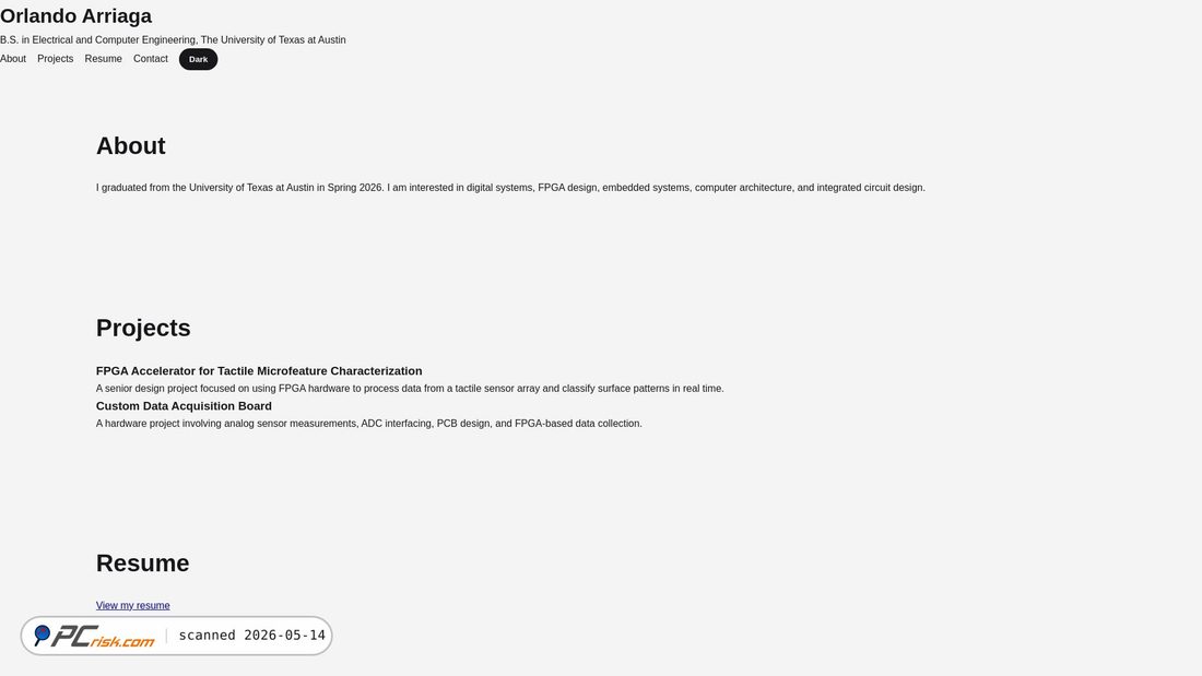 Screenshot von orlando-arriaga.com
