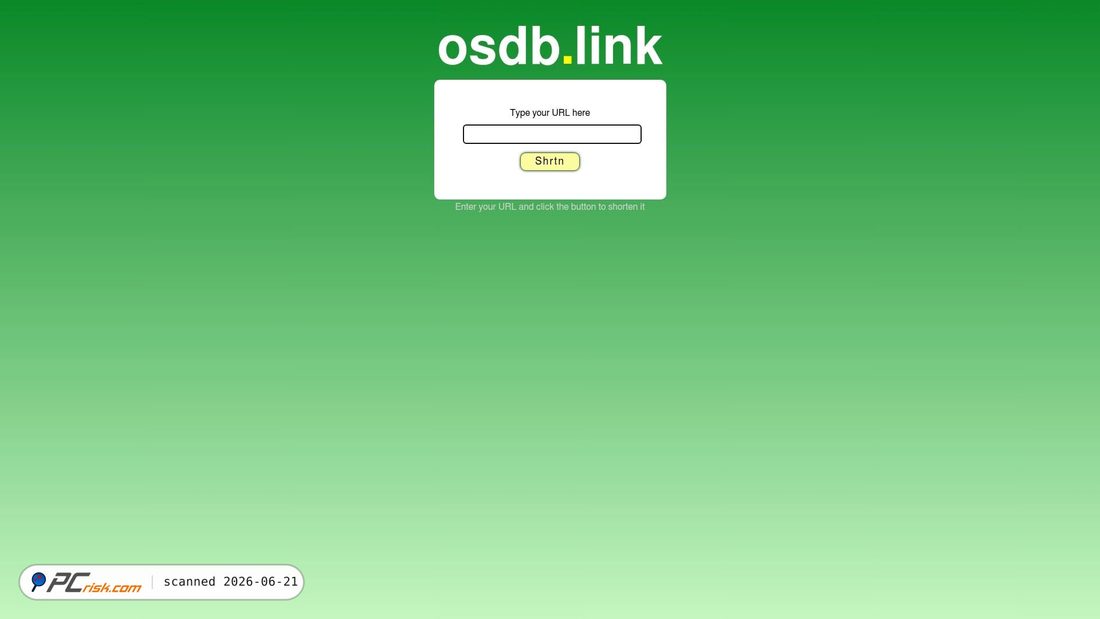 Screenshot of osdb.link